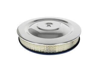 Scott Drake C5ZZ-9600-W-Os Chrome Hi-Po Air Cleaner Assembly With Offset Base