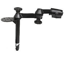 RAM Mounts (RAM-VP-TTMF8-1U Double Swing Arm with 8" Male with Flange and No Female Tele-Pole. Swing Arm Connects to No Ball Base.