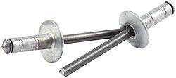 Allstar Performance ALL18086 0.18 in. Medium Head Multi-Grip Rivet with Steel Mandrel, Silver - Pack of 250