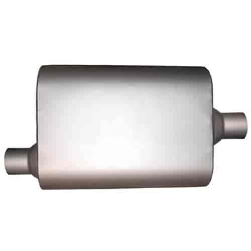 Jones Exhaust JUB903 Quiet Tone Muffler Offset In Center Out 2 Inlet 2 Outlet 4