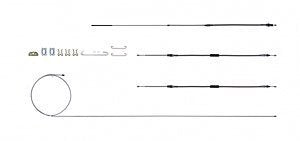 The Right Stuff RSBCC01 Brake Cable Set with Hardware (Powerglide or Manual)