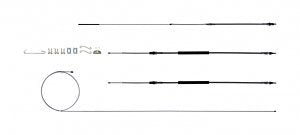The Right Stuff RSBCC03S Brake Cable Set with Hardware
