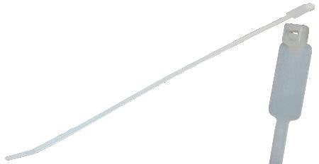 NTE Electronics 04-1450ID9 Cobra Low Profile Nylon Cable Ties, 50 lb. Tensile Strength, 14.1 Length, 0.500 Width, Natural (Pack of 100)