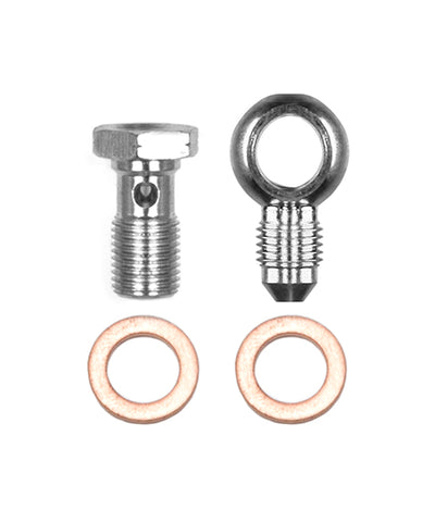 Banjo Fitting Kit, -3 male to 10mm-1.00, Banjo Bolt & Crush Washers (1 qty) - 22014431