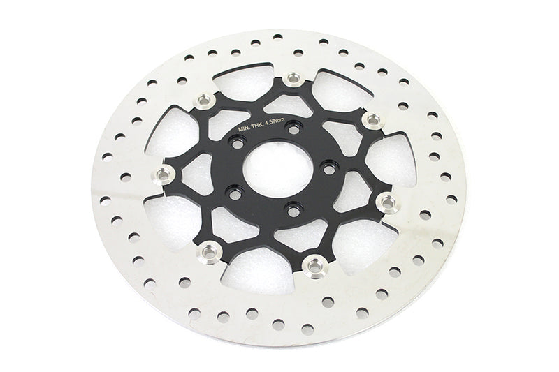 Floating Stainless Steel, Black & Polished 11.8 inch Front B