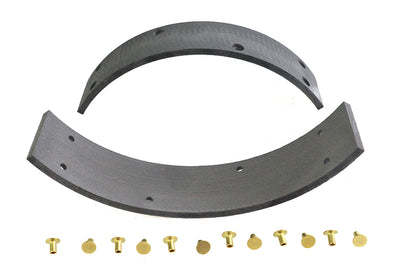 Rear Brake Shoe Linings with Rivets