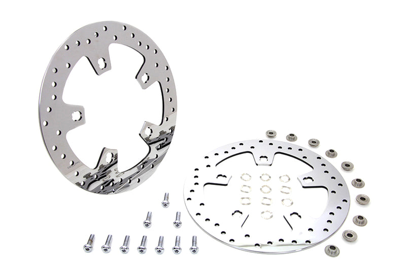 Duro 11.8 inch Front Brake Disc Set Polished