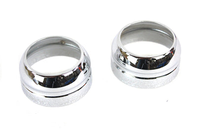 49mm Fork Boot Cover Set Chrome