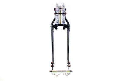 24 inch Spring Fork Kit Offset Black
