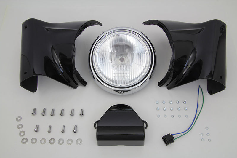 7 inch Headlamp Cowl Kit Black