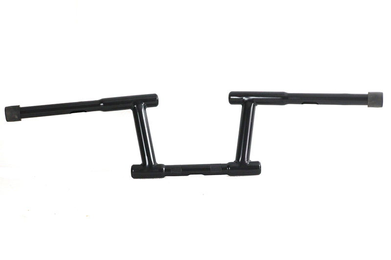 6 inch Z-Bar Racing Handlebar with Indents Black