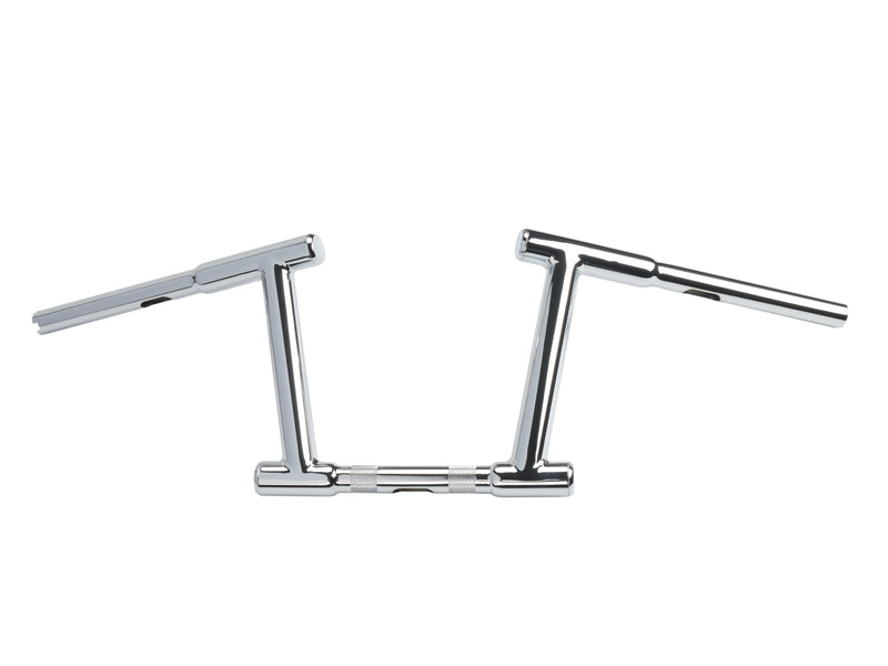 10 inch Z-Bar Racing Handlebar with Indents Chrome