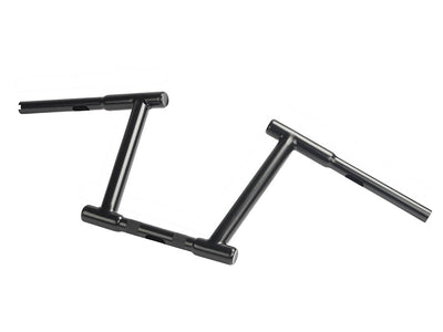 10 inch Z-Bar Racing Handlebar with Indents Black