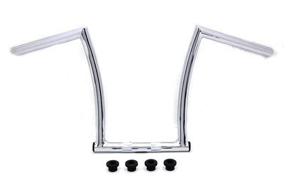 17 inch Chrome ChiZeled Z-Bar Handlebar with Indents