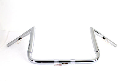12 inch Chrome ChiZeled Z-Bar Handlebar without Indents