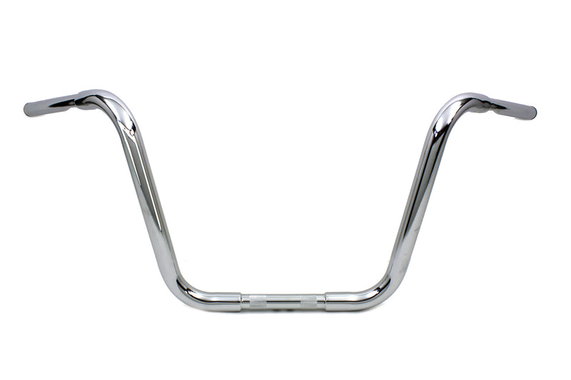 14 inch Buffalo Ape Hanger Handlebar with Indents Chrome
