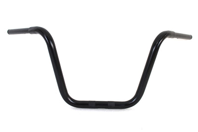 12-1/2 inch Rhino Ape Hanger Handlebar with Indents Black