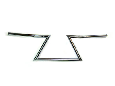 8 inch Z Handlebars Chrome without Indents