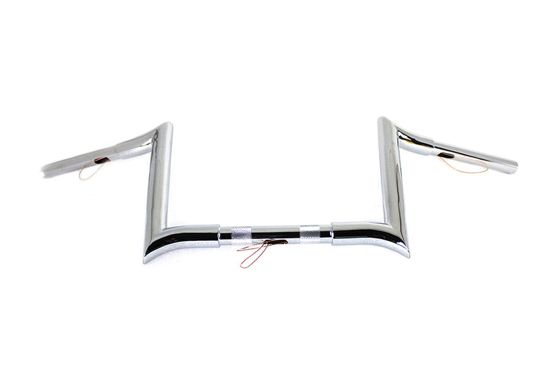 10 inch Chrome Z-Bar Handlebar with Indents