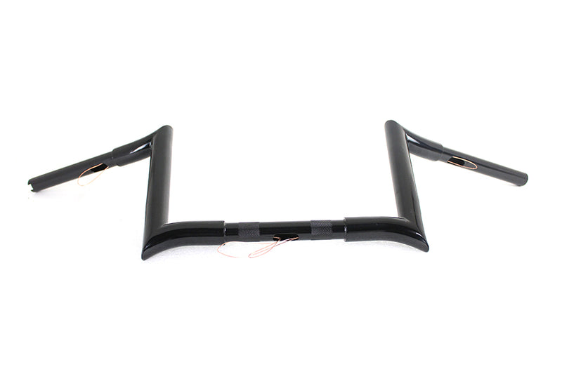 10 inch Black Z-Bar Handlebar with Indents