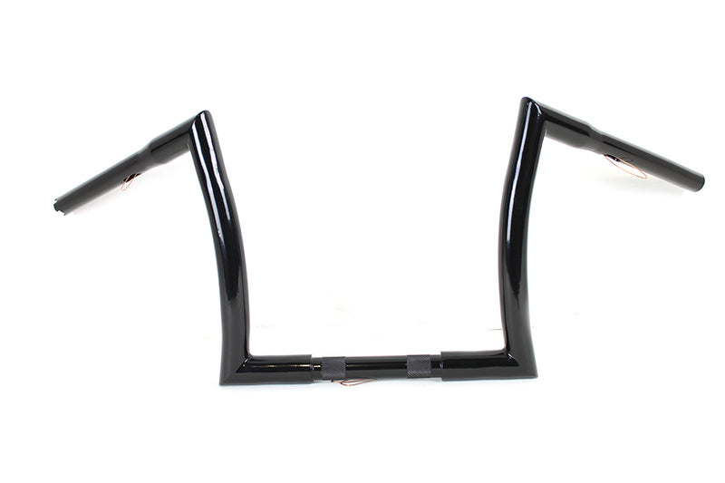 12 inch Z Handlebar without Indents Black