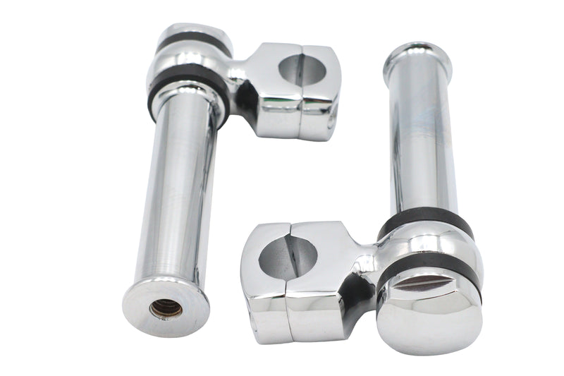 5-1/4 inch Offset Dog Bone Riser Set Chrome