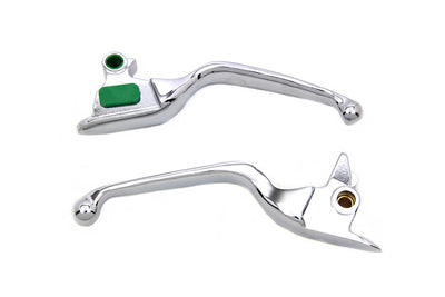 Chrome Smooth Wide Hand Lever Set