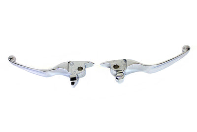 M8 Chrome Wide Tamer Hand Lever Set
