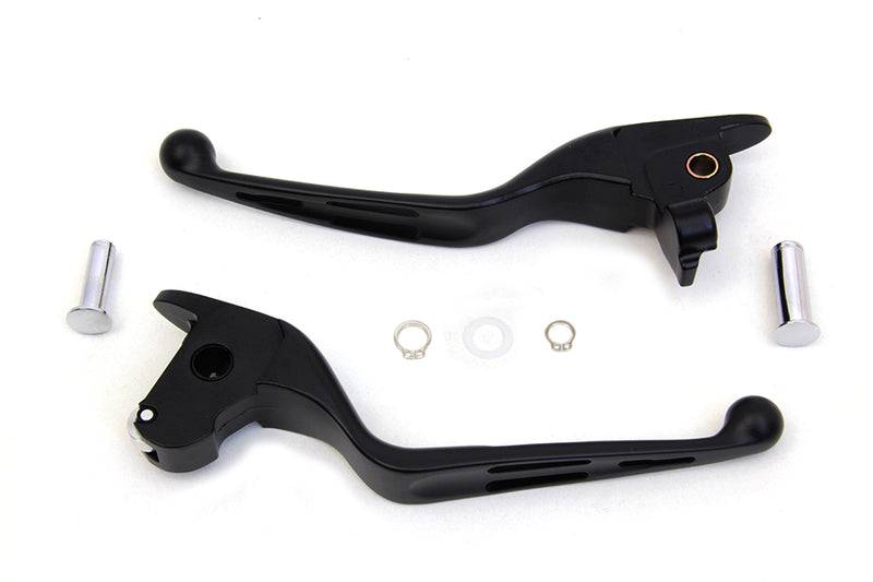 Matte Black 3-Slot Wide Hand Lever Set