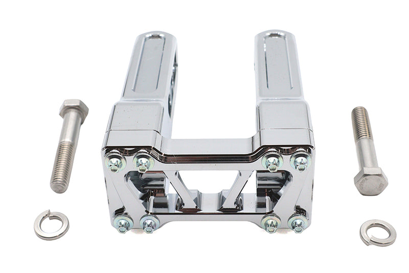 Wyatt Gatling 6 inch Pirate Style Riser Set Chrome