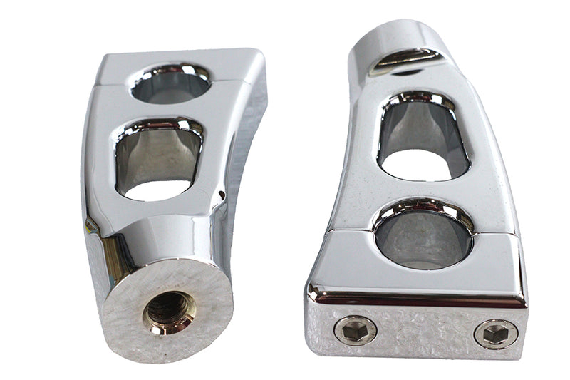 4-1/4 inch Switchback Chrome Riser Set