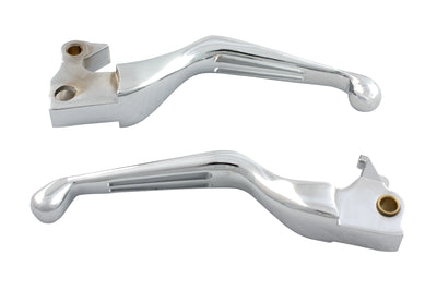 Chrome Slotted Hand Lever Set