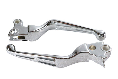 Chrome Slotted Hand Lever Set