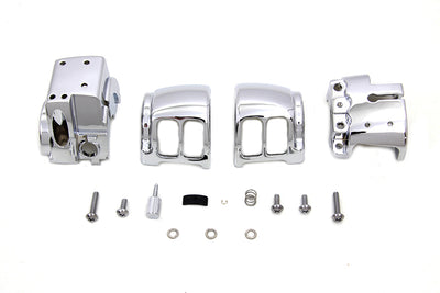 Handlebar Control Switch Housing Kit Chrome