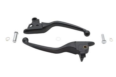Black Narrow Smooth Contour Hand Lever Set
