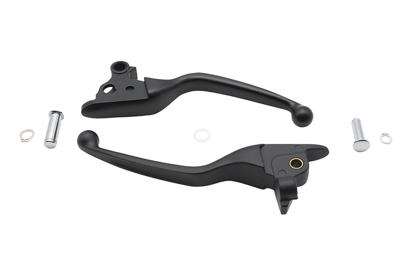 Black Narrow Smooth Contour Hand Lever Set