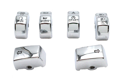 Handlebar Switch Cap Set Chrome