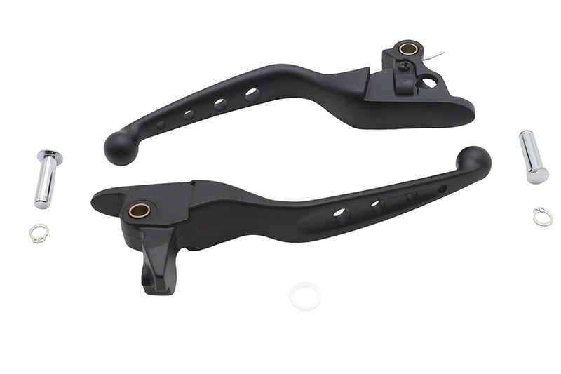 4 Hole Hand Lever Set Black