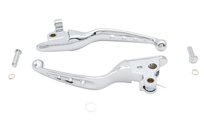 4 Hole Hand Lever Set Chrome