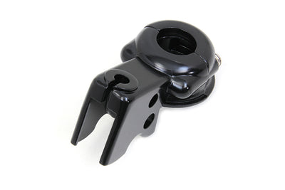 Clutch Hand Lever Bracket with Clamp Black