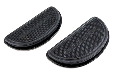 OE Gloss Black Passenger Half Moon Footboard Set