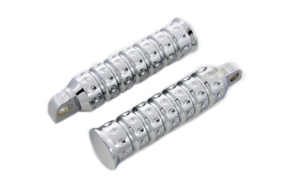 Chrome Micro Grooved Footpeg Set