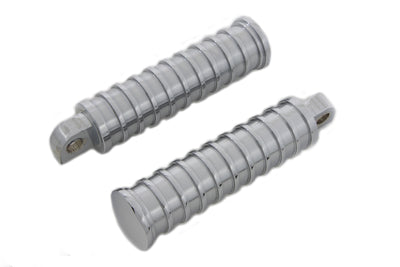 Chrome Light Grooves Footpeg Set
