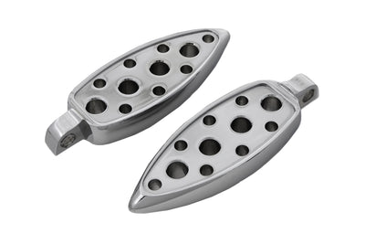 Chrome Teardrop Footpeg Set