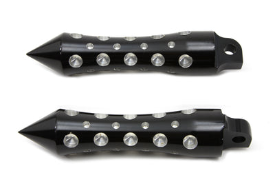 Black Agostinni Spike Style Footpeg Set