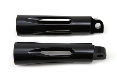 Black Milled Style Footpeg Set