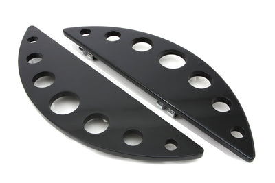 Driver Black Half Moon Footboard Set With Holes