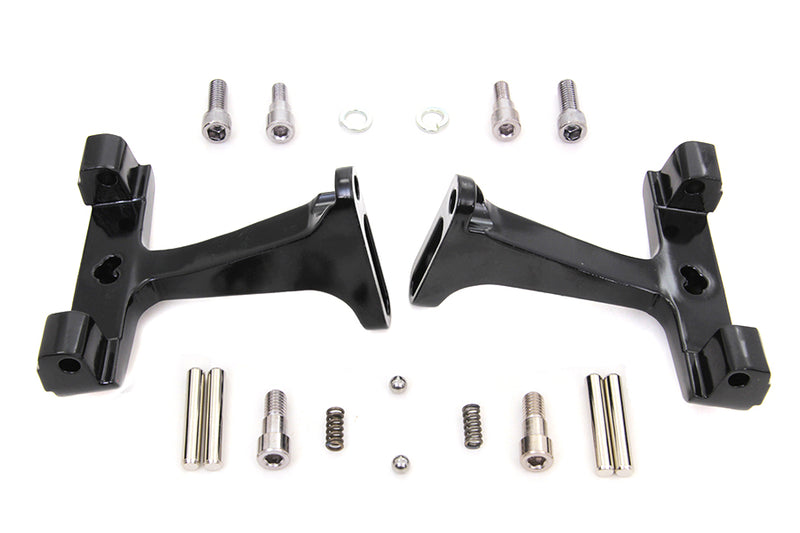 Black Passenger Footboard Mount Kit - 77397B