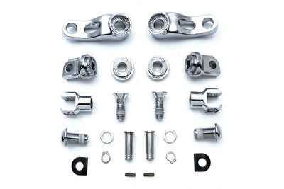 Adjustable Passenger Footpeg Mount Kit Chrome