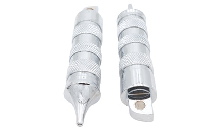 Pointed Style Footpeg Set Chrome - 35173